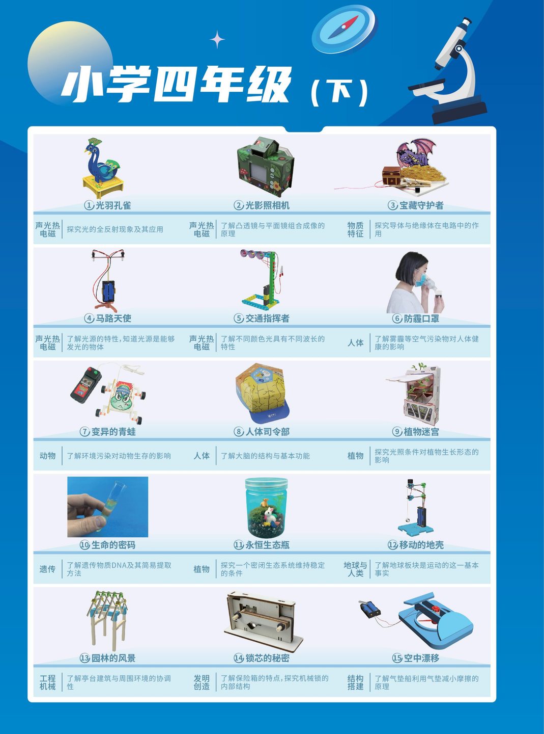 四年级（下）课程表